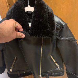 Girls Gap Leather Jacket Size XS (4/5) New with Tags